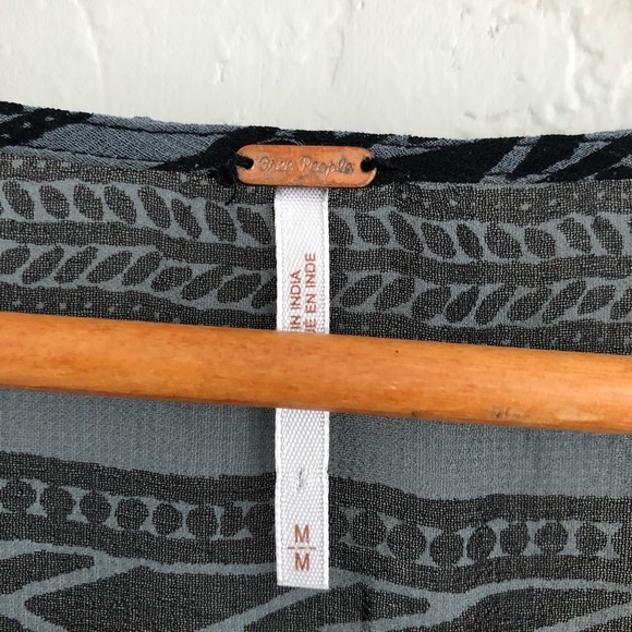 Free People Feather In The Wind Beaded Tunic Top - Picture 7 of 8